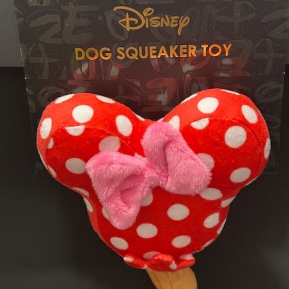Disney Dog Squeaker Toy (Minnie Mouse Shaped Head on a Stick - Picture 5 of 6